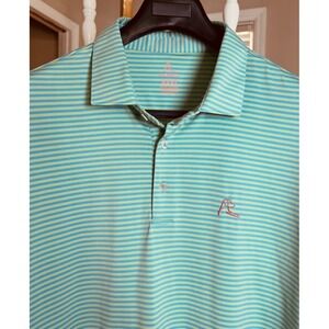 Men's ROBACK XXL Golf Polo in blue & Green.